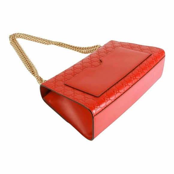 Gucci Medium Guccissima Padlock red Shoulder Bag - Picture 8 of 16